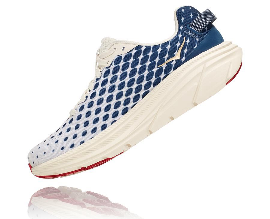 Chaussure Running Hoka One One Rincon 2 Femme - Blanche/Bleu - JVG-746089